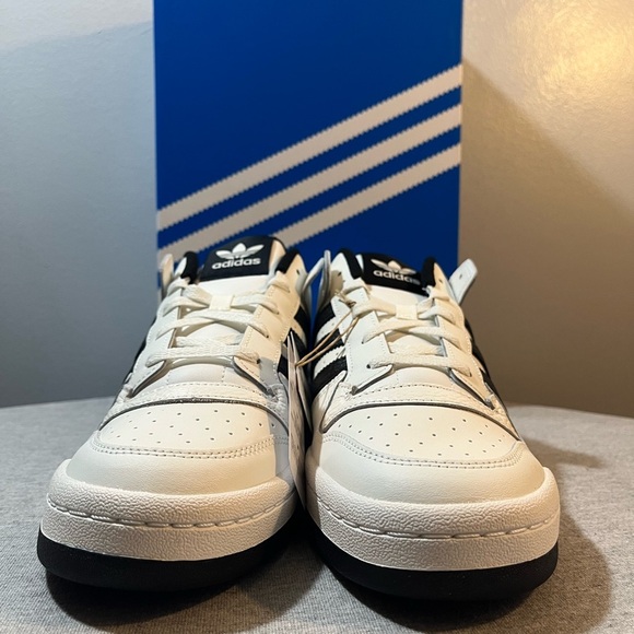 Adidas Originals Forum Low CL White/Black Men's Shoe Size 12 IH7830​ - Picture 2 of 11